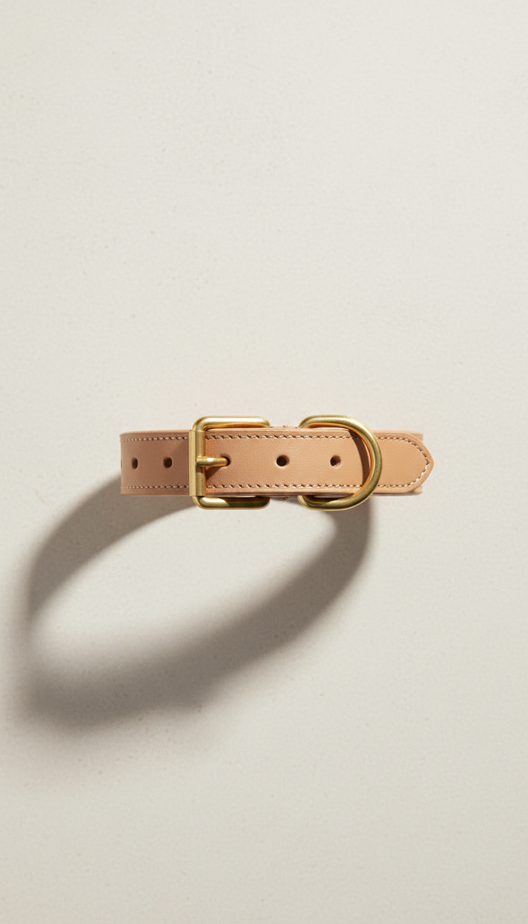 Sandstone Beige Dog Collar