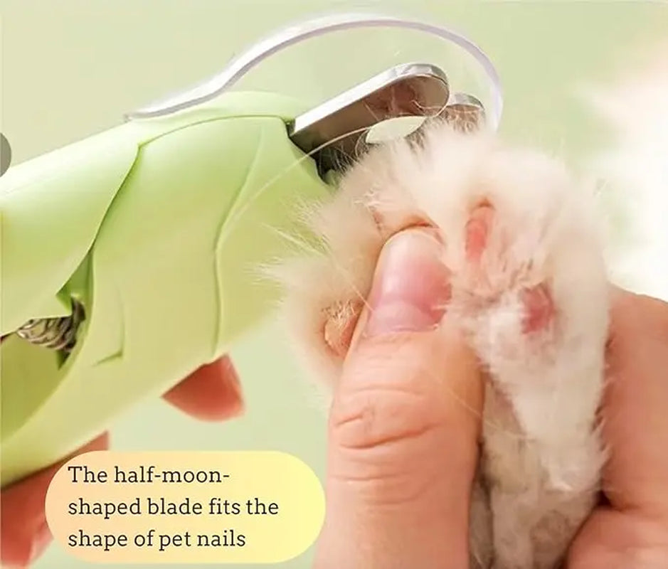 Nail Clipper Scissors Light Pet Nail Clipper with Light for Cats & Small Dogs Puppies Ultra Bright LED to Illuminate Nail Bloodline Extra-Sharp Durable Cat Claw Trimmer with Nail File Green 2-In-1 Pet Nail Clipper Stainless Steel Manual Pet Nail Clippers