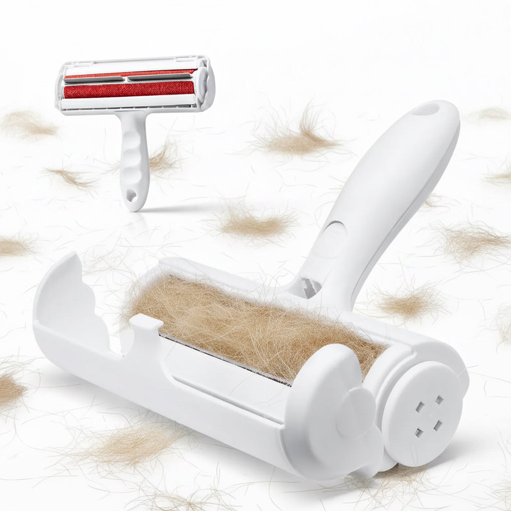 VEVOR Pet Hair Remover Roller Deshedding Tool, Reusable Dual-Sided Lint Tool for Dogs & Cats, Compact Lightweight 0.17Kg/0.38Lbs, Easy Cleanup for Home, Car