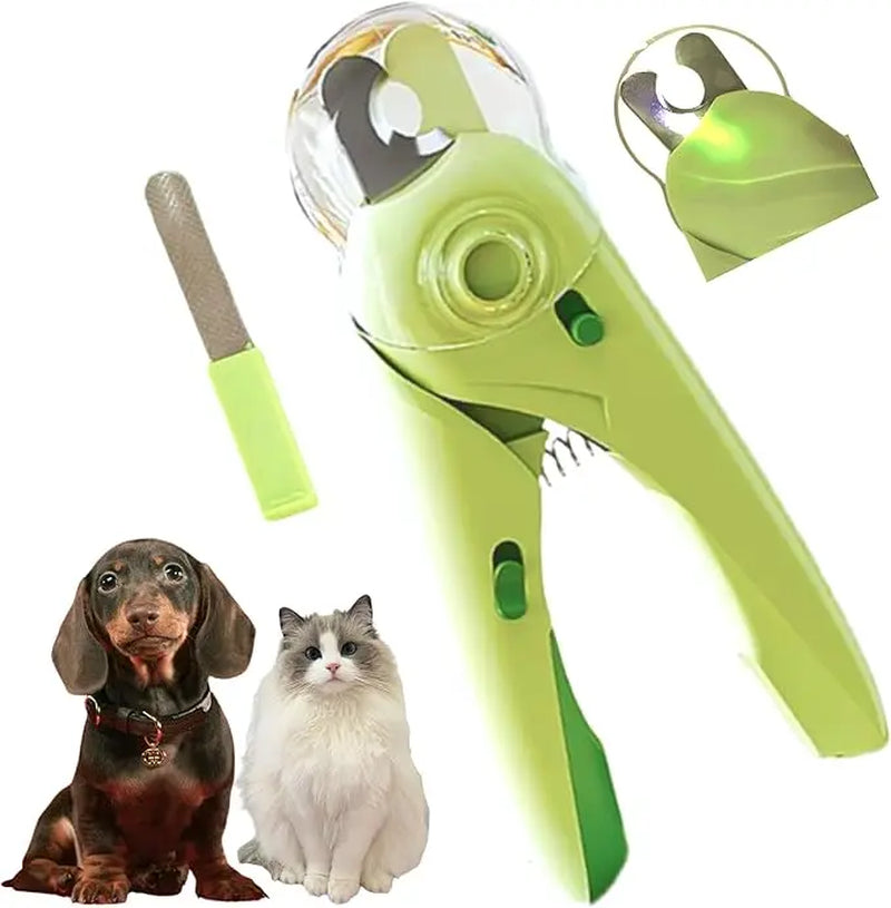 Nail Clipper Scissors Light Pet Nail Clipper with Light for Cats & Small Dogs Puppies Ultra Bright LED to Illuminate Nail Bloodline Extra-Sharp Durable Cat Claw Trimmer with Nail File Green 2-In-1 Pet Nail Clipper Stainless Steel Manual Pet Nail Clippers
