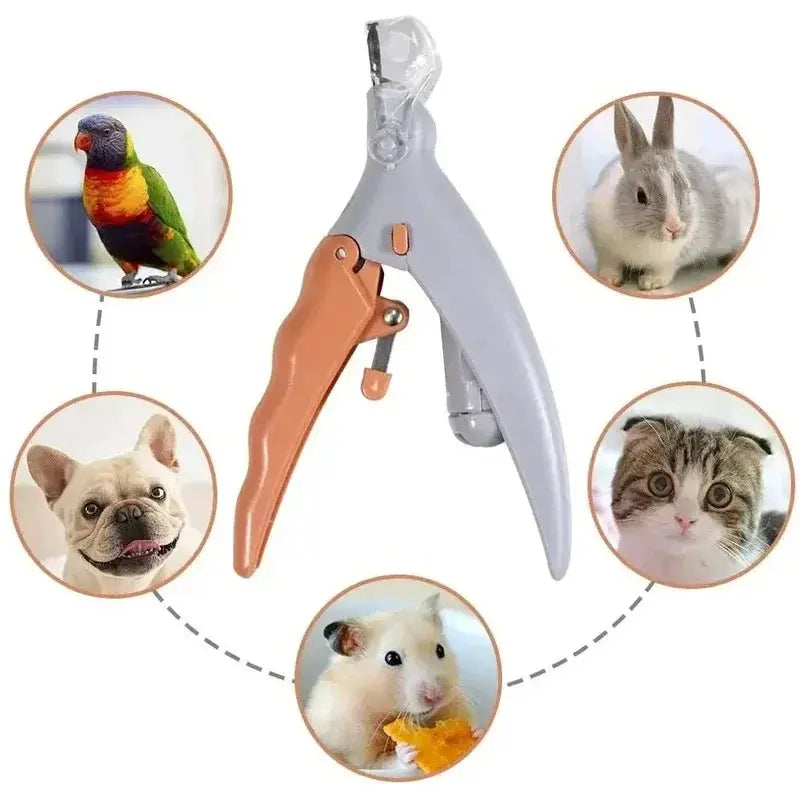 LED Pet Nail Clipper for Dogs & Cats, Safe Precise Nail Trimmer with Bright Light, Ergonomic Pet Grooming Scissors for Claw Cutting