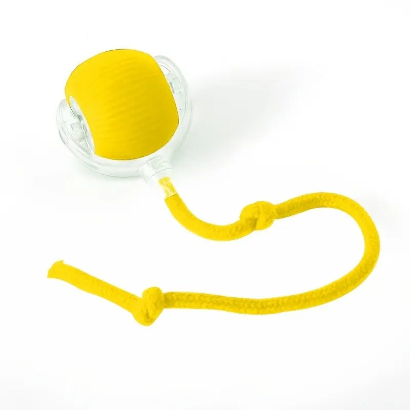 Interactive Cat Toy Ball, Smart Moving Electric Cat Toy Roller, Automatic Rolling Ball, USB Rechargeable, Tail String Included, Indoor Exercise for Cats