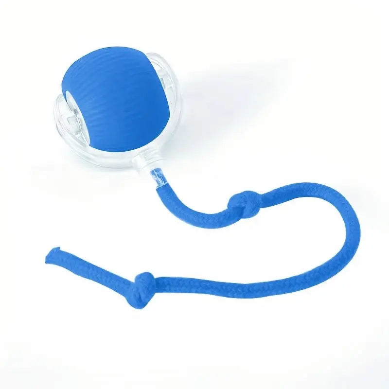 Interactive Cat Toy Ball, Smart Moving Electric Cat Toy Roller, Automatic Rolling Ball, USB Rechargeable, Tail String Included, Indoor Exercise for Cats