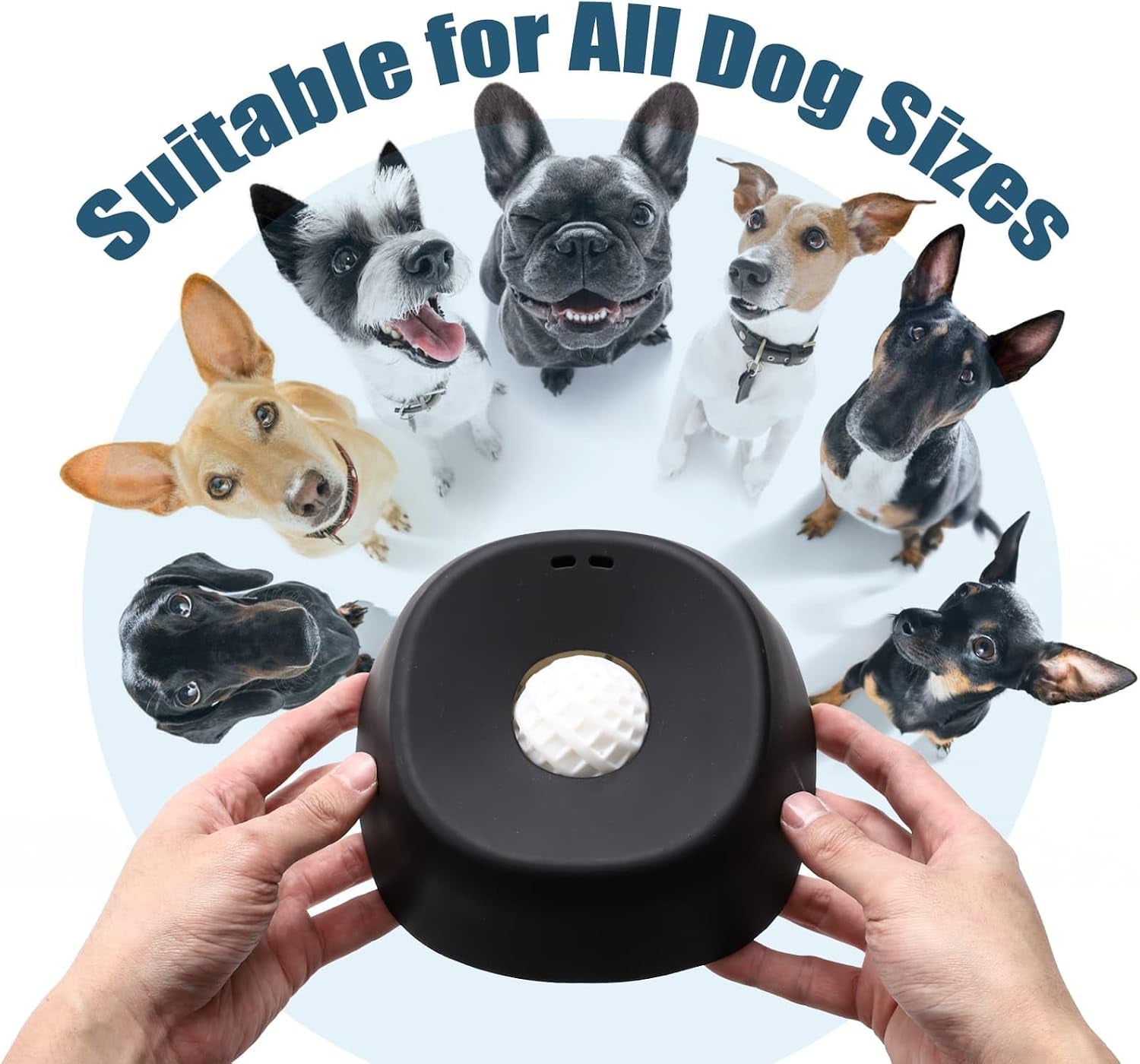 Lick and Roll Bowl for Dogs – No-Mess Slow Feeder for Bone Broth, Yogurt & Supplements | Lick and Roll Bowl with Anti-Spill Rolling Ball | for Senior Dogs, New Puppies & Post-Op Nutrition