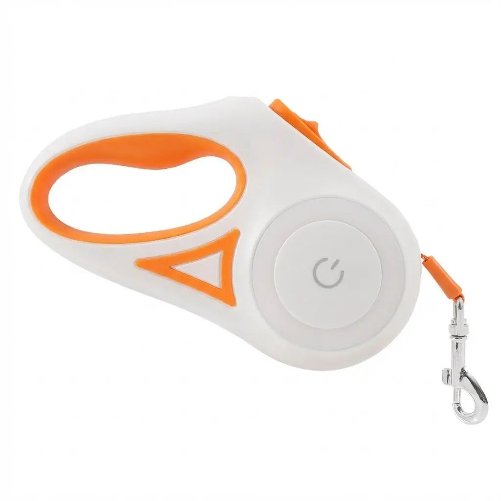 Pawzseek LED Retractable Safety Dog Leash for Small to Medium Dogs up to 110 lbs - Automatic Extendable Design