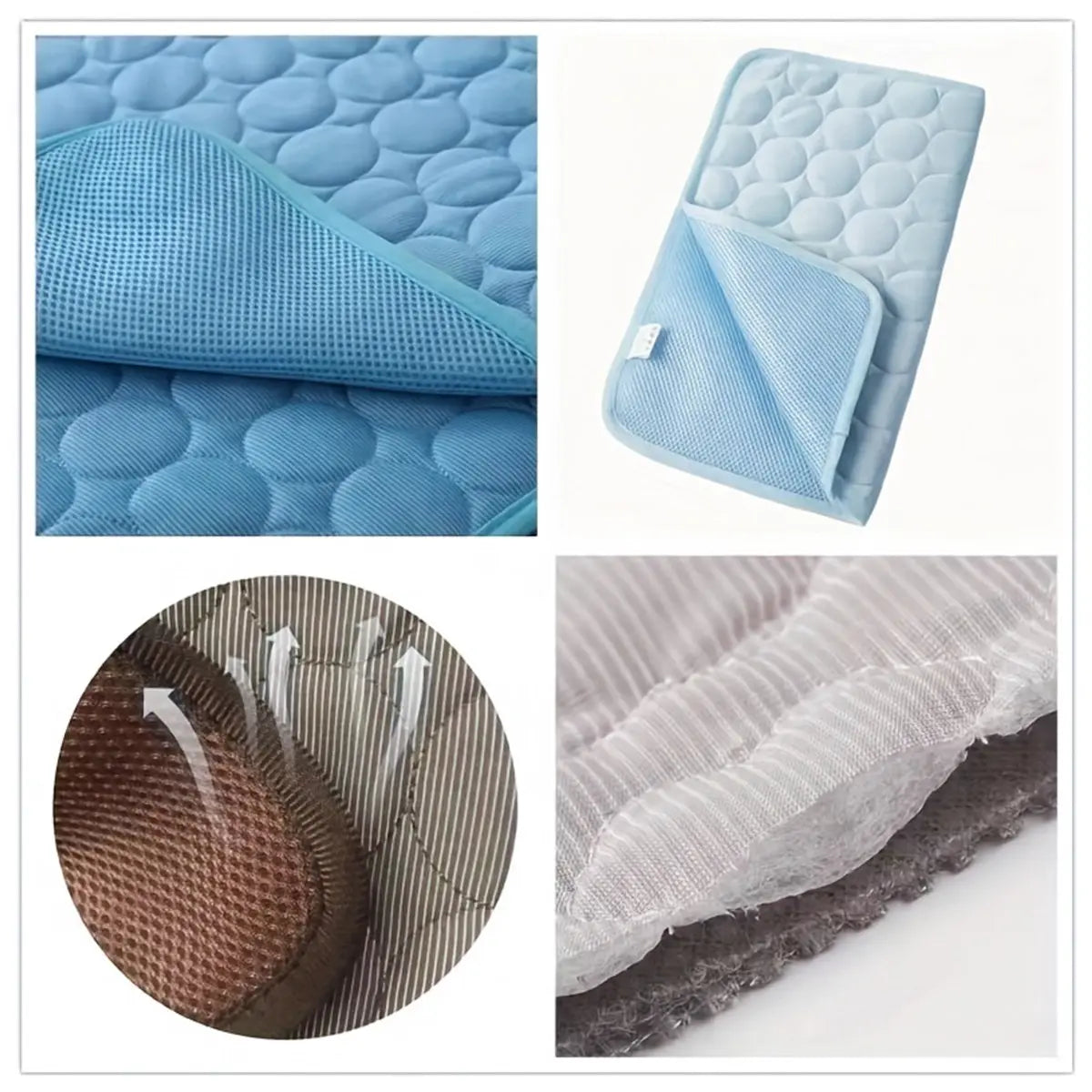 2026 New Cooling Dog Pad, Ice Silk Cooling Mat for Dogs, Non-Slip & Machine Washable Design, Summer Comfort Mat for Small to Large Pets, Universal Fit, Recycle #GLOBAL PICKS