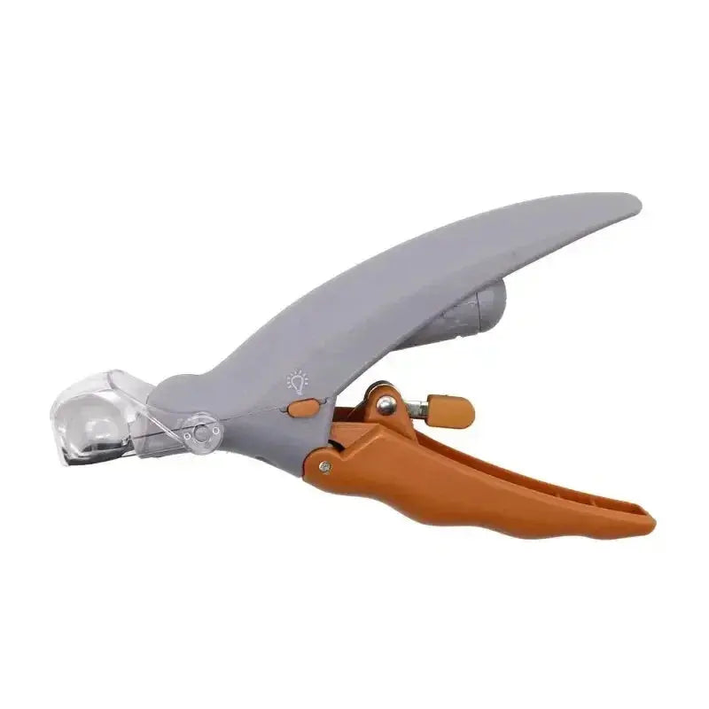 LED Pet Nail Clipper for Dogs & Cats, Safe Precise Nail Trimmer with Bright Light, Ergonomic Pet Grooming Scissors for Claw Cutting