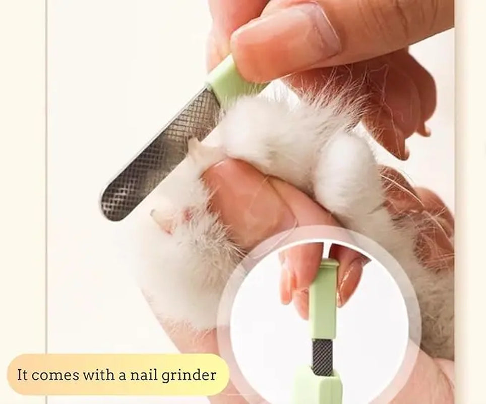 Nail Clipper Scissors Light Pet Nail Clipper with Light for Cats & Small Dogs Puppies Ultra Bright LED to Illuminate Nail Bloodline Extra-Sharp Durable Cat Claw Trimmer with Nail File Green 2-In-1 Pet Nail Clipper Stainless Steel Manual Pet Nail Clippers